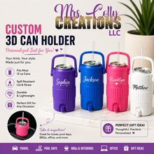 Load image into Gallery viewer, Custom 3D Can Holder | Personalized 12 oz Soda Can Holder