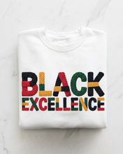 Load image into Gallery viewer, Black Excellence Varsity Crewneck Sweatshirt