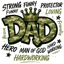 Load image into Gallery viewer, &quot;King Dad&quot; Graphic Tee – Father’s Day Limited Edition
