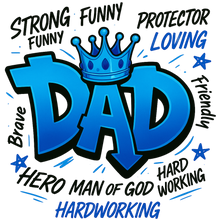 Load image into Gallery viewer, &quot;King Dad&quot; Graphic Tee – Father’s Day Limited Edition
