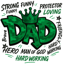 Load image into Gallery viewer, &quot;King Dad&quot; Graphic Tee – Father’s Day Limited Edition
