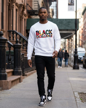 Load image into Gallery viewer, Black Excellence Varsity Crewneck Sweatshirt
