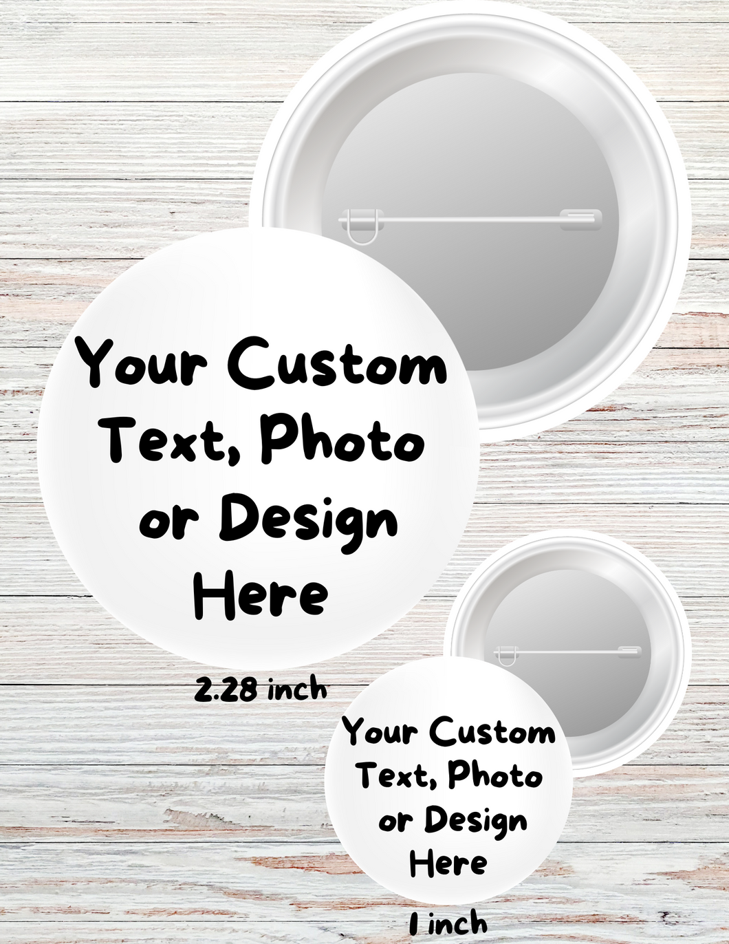 Custom Full Color Buttons